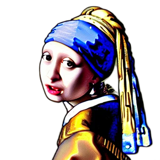 robot, face, staff, hat transparent PNG cut-out