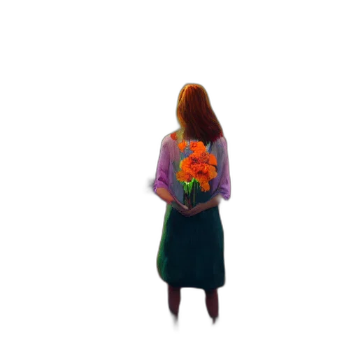 dress, jacket, flower, crown transparent PNG cut-out