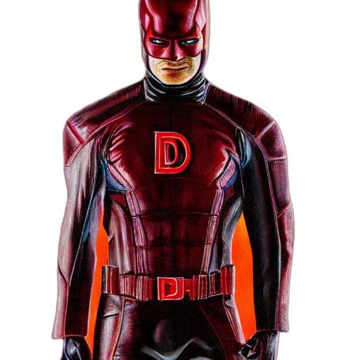 3d render, comic book art, concept art, daredevil transparent PNG cut-out