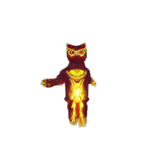 animal, robot, creature, staff, pixel art, 3d render, concept art, comic book art transparent PNG cut-out