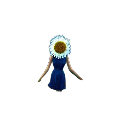 flower, dress, crown, mask transparent PNG cut-out