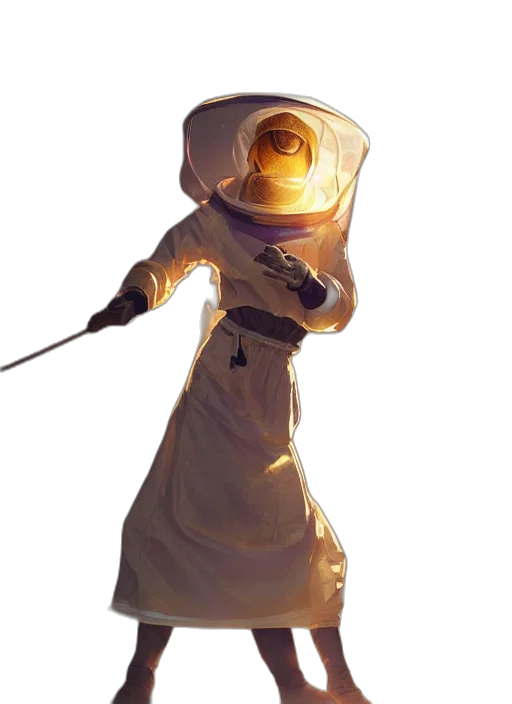 staff, dress, robot, sword transparent PNG cut-out