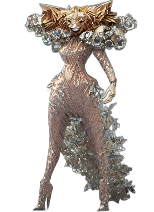 dress, jewelry, hair, creature transparent PNG cut-out