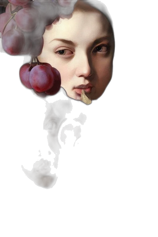 face, food, crown, mask, photorealistic, oil painting, concept art, watercolor transparent PNG cut-out
