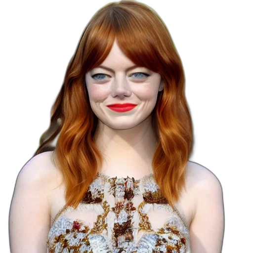 dress, face, hair, cartoon, photorealistic, concept art, emma, stone transparent PNG cut-out