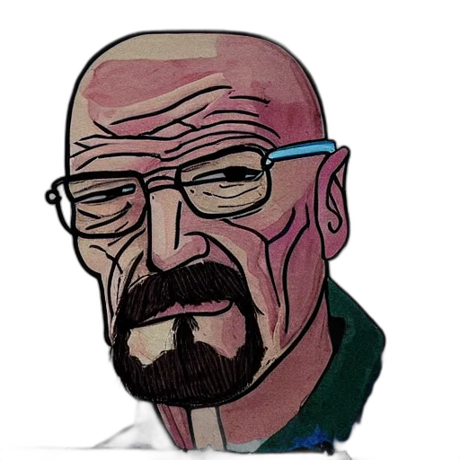 face, jacket, mask, animal, cartoon, comic book art, concept art, watercolor transparent PNG cut-out