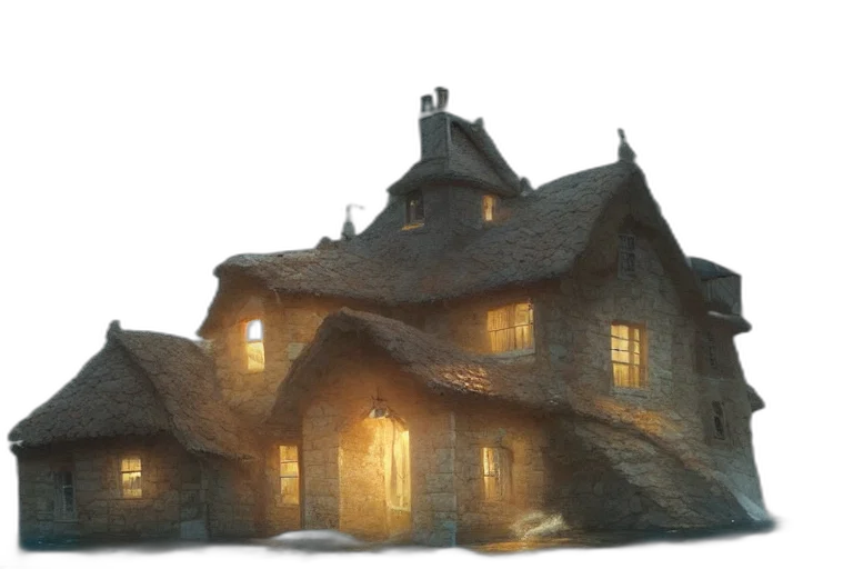 building, hair, 3d render, concept art transparent PNG cut-out