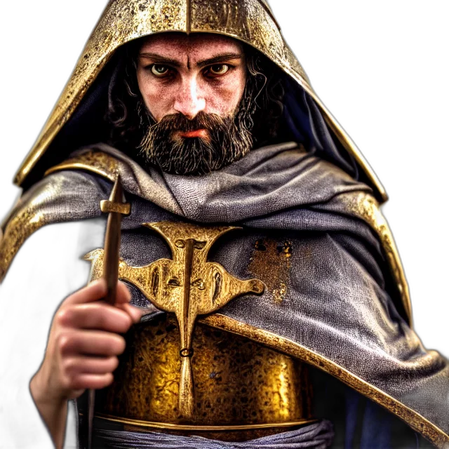 sword, staff, face, mask, fantasy art, concept art, photorealistic, 3d render transparent PNG cut-out