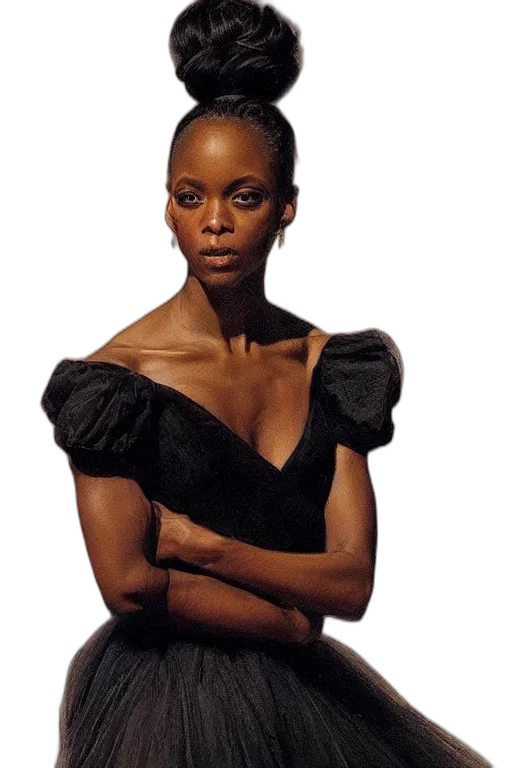 dress, jewelry, face, staff transparent PNG cut-out