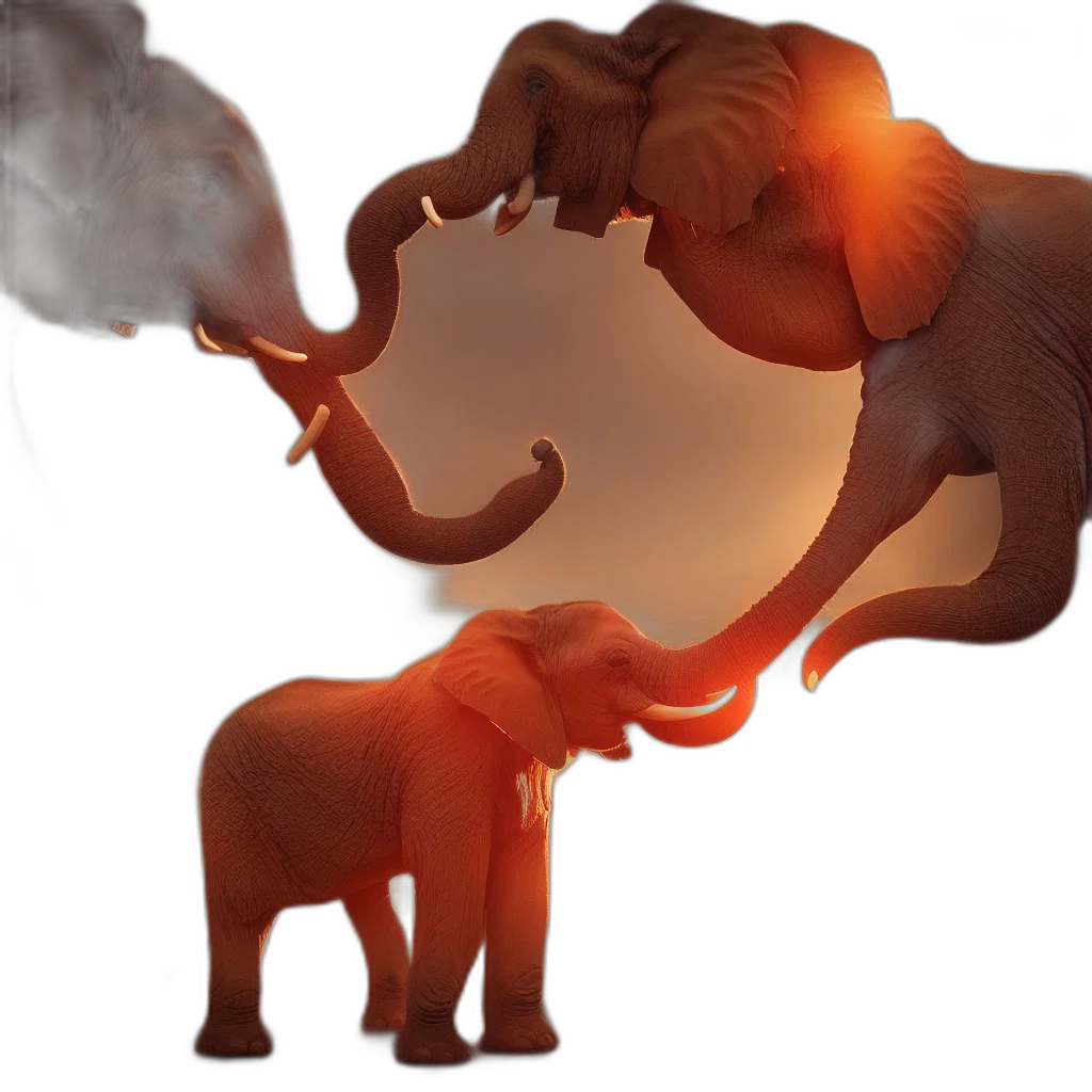 animal, concept art, 3d render, photorealistic transparent PNG cut-out
