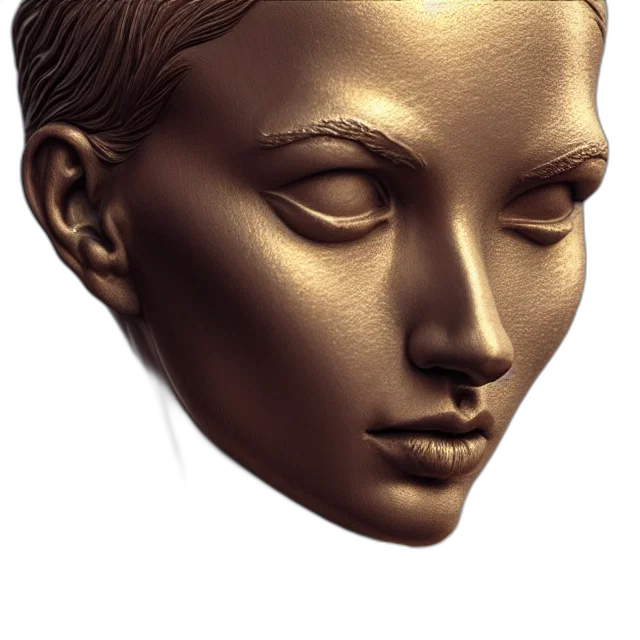face, crown, mask, jewelry, photorealistic, 3d render, oil painting, concept art transparent PNG cut-out