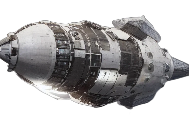 weapon, concept art, 3d render, outer space transparent PNG cut-out
