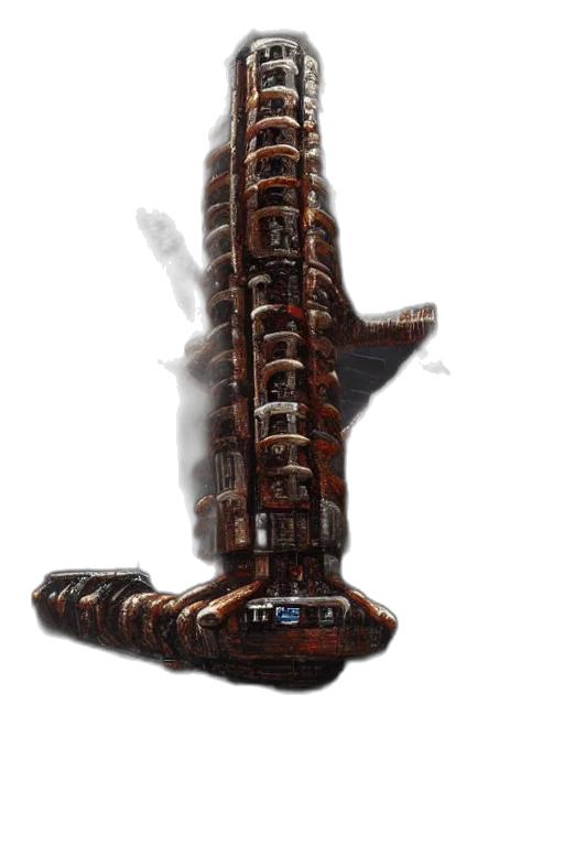 weapon, staff, sword, robot, concept art, 3d render, fantasy art, photorealistic transparent PNG cut-out