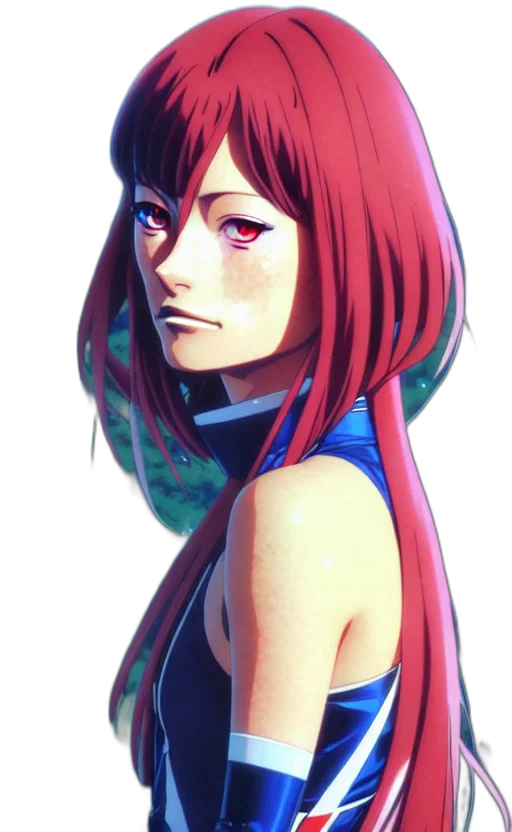 face, mask, dress, staff, anime, concept art, fantasy art, comic book art transparent PNG cut-out