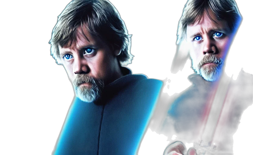 concept art, photorealistic, comic book art, 3d render, blue, hamster, luke, skywalker transparent PNG cut-out