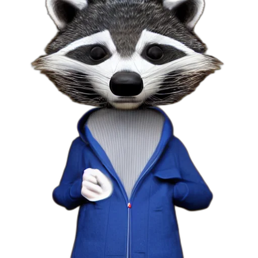 staff, jacket, animal, 3d render, concept art, cartoon, photorealistic, anthropomorphic transparent PNG cut-out