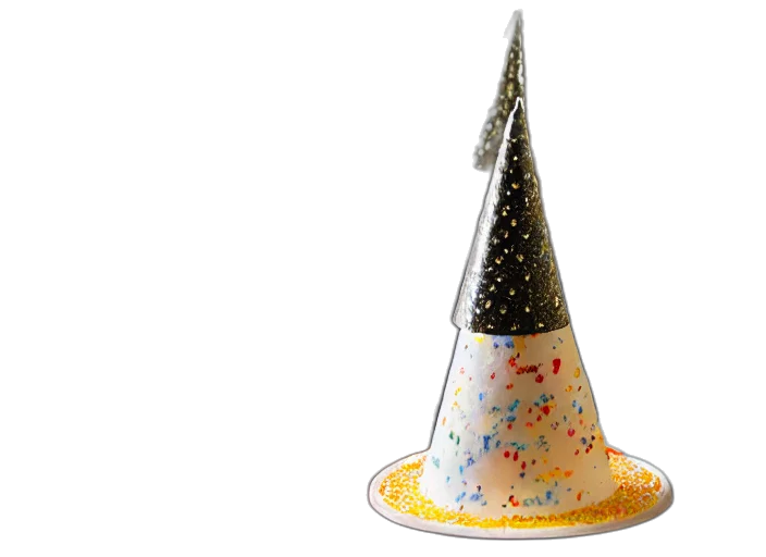 hat, crown, umbrella, staff transparent PNG cut-out