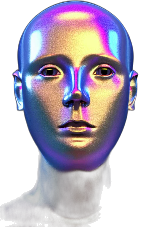 face, mask, robot, creature transparent PNG cut-out