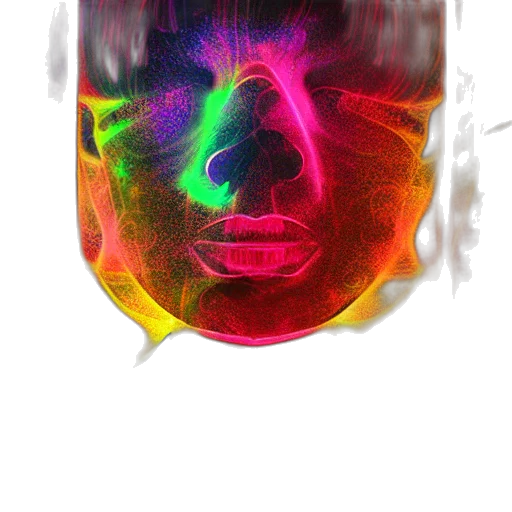 mask, face, crown, bottle, vaporwave, 3d render, photorealistic, concept art transparent PNG cut-out