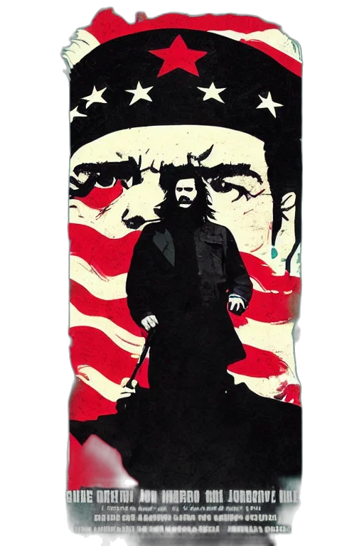 comic book art, guerrillero, heroico, president, joe, biden, portrays, che transparent PNG cut-out