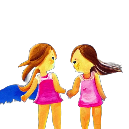 hair, cartoon, concept art, 3d render, photorealistic, blue, two, cute transparent PNG cut-out