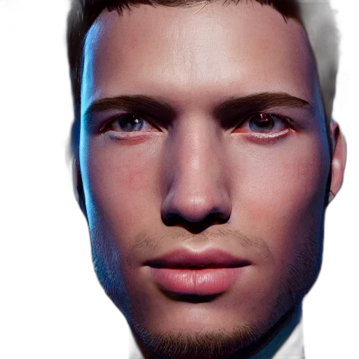 face, mask, photorealistic, 3d render, concept art, fantasy art, portrait, usa transparent PNG cut-out
