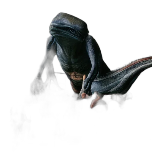 dragon, mask, creature, jacket, concept art, photorealistic, 3d render, fantasy art transparent PNG cut-out