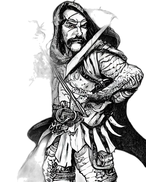 sword, staff, weapon, fantasy art transparent PNG cut-out