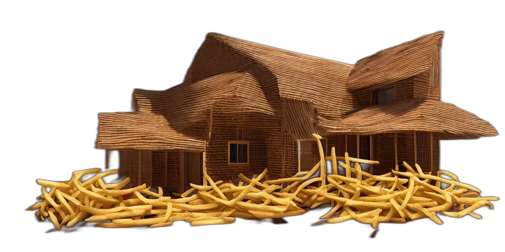 building, furniture, 3d render, concept art, golden, house, made, french transparent PNG cut-out