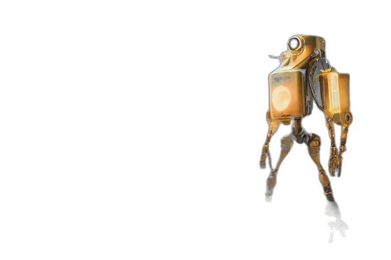 robot, staff, weapon, animal transparent PNG cut-out
