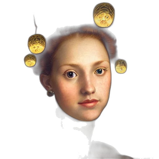 face, crown, jewelry, mask transparent PNG cut-out