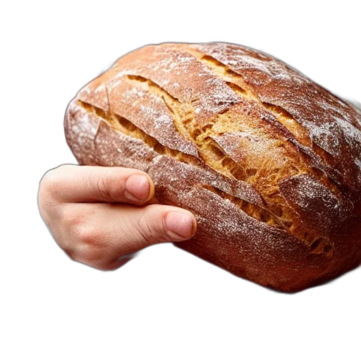 food, weapon, hat, animal, photorealistic, 3d render, loaf, bread transparent PNG cut-out