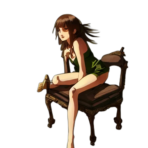 dress, staff, furniture, concept art transparent PNG cut-out