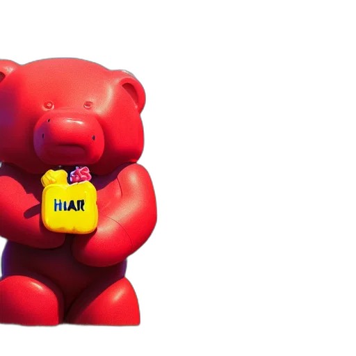3d render, concept art, portrait, haribo transparent PNG cut-out