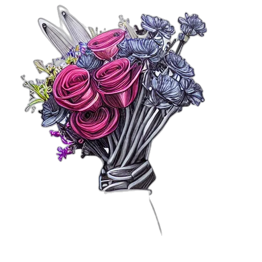 flower, crown, jewelry, staff transparent PNG cut-out