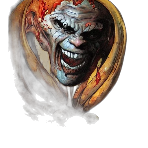 mask, face, creature, concept art transparent PNG cut-out