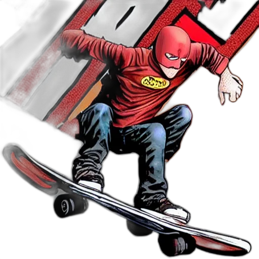 comic book art, concept art, cartoon, photorealistic transparent PNG cut-out