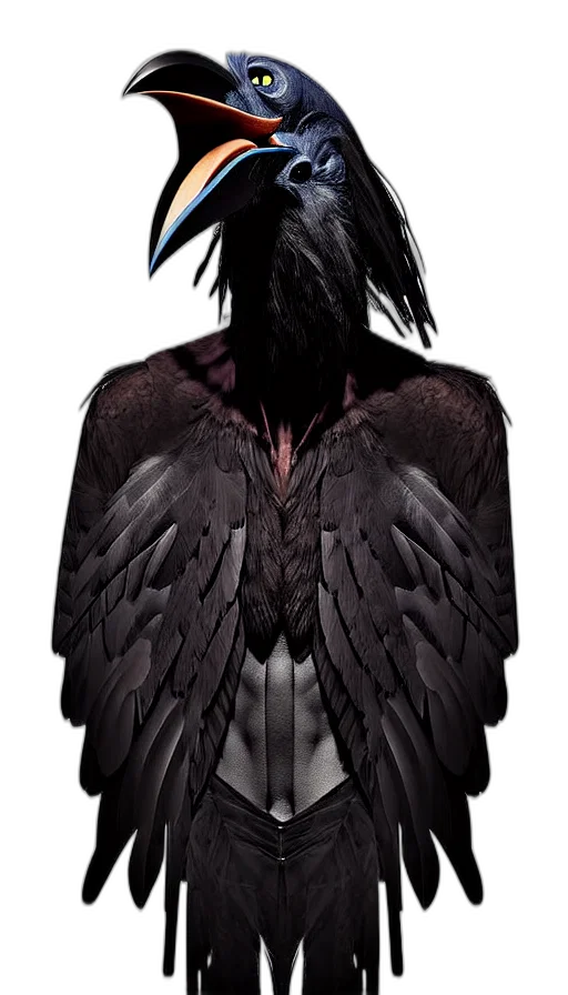 jacket, mask, creature, animal, concept art, fantasy art, 3d render, photorealistic transparent PNG cut-out