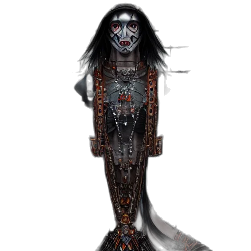 staff, robot, jewelry, dress transparent PNG cut-out