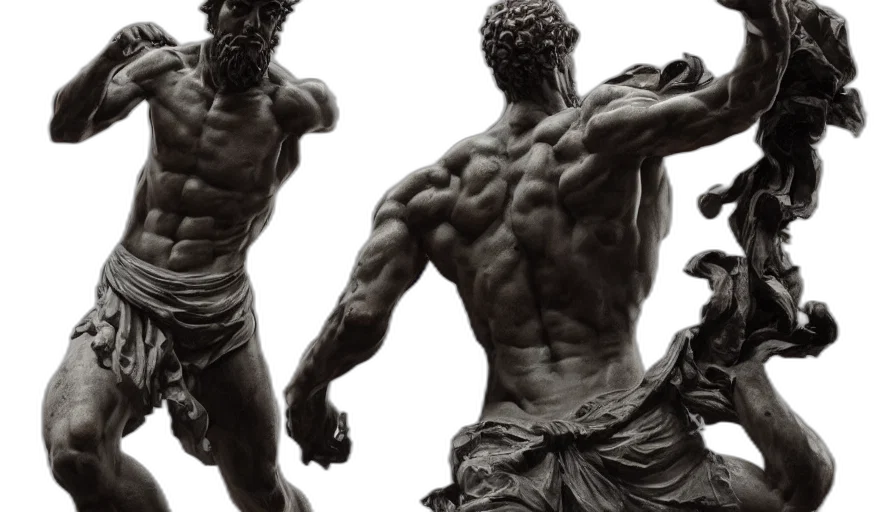 photorealistic, 3d render, concept art, roman transparent PNG cut-out