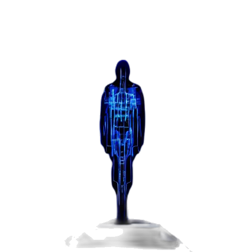 robot, staff, sword, bottle, 3d render, concept art, cyberpunk, pixel art transparent PNG cut-out
