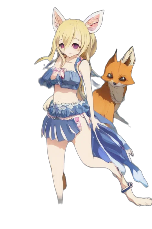 dress, staff, animal, creature transparent PNG cut-out