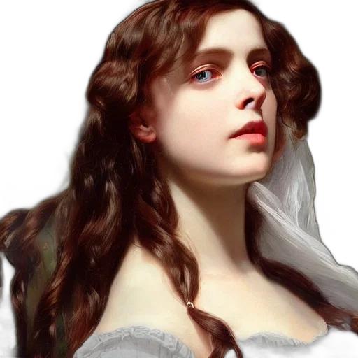 face, dress, photorealistic, fantasy art transparent PNG cut-out