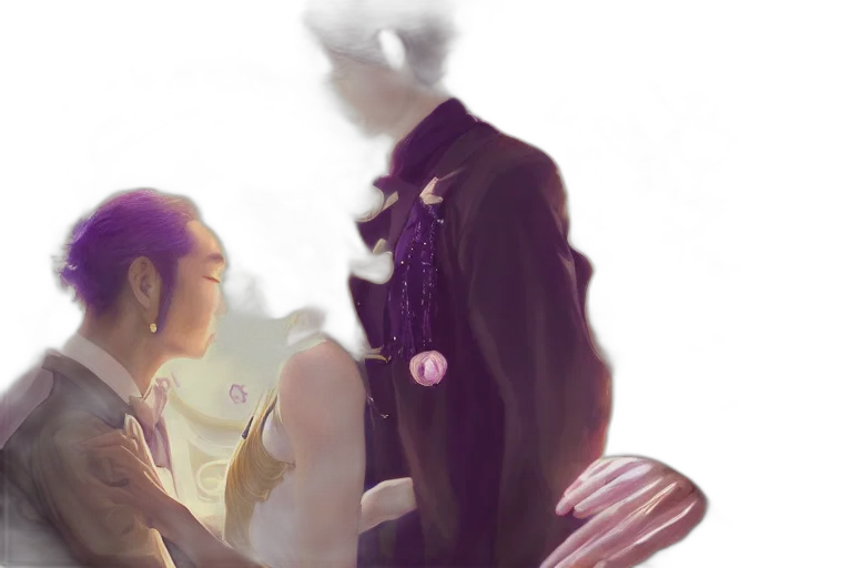 concept art, fantasy art, watercolor, anime transparent PNG cut-out