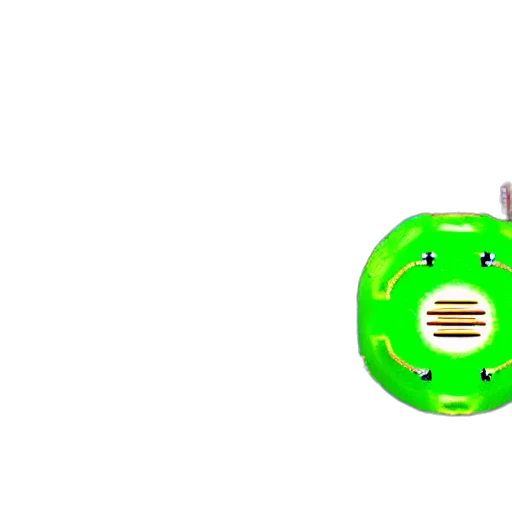 jewelry, robot, bottle, weapon, 3d render, pixel art, concept art, green transparent PNG cut-out