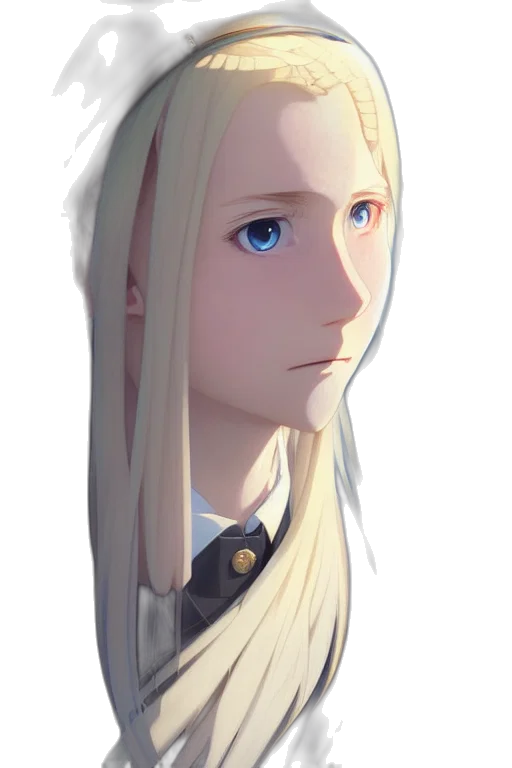 face, staff, crown, hair transparent PNG cut-out