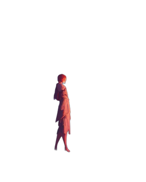 dress, jacket, robot, staff transparent PNG cut-out