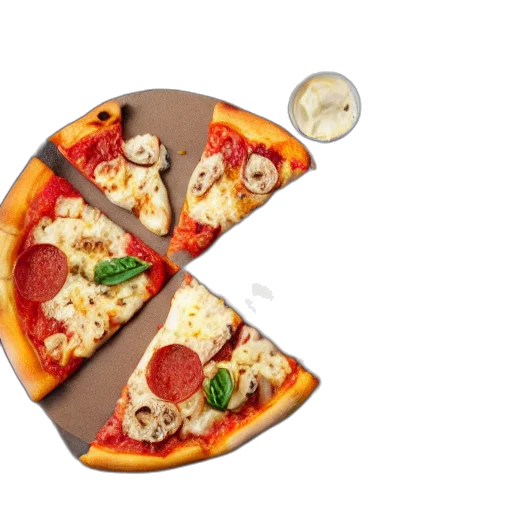 food, 3d render, pizza, photography transparent PNG cut-out