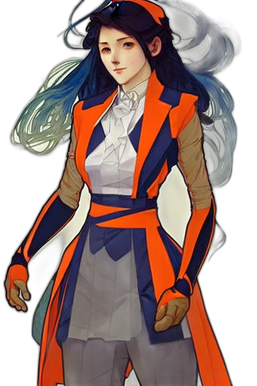 dress, staff, jacket, concept art transparent PNG cut-out