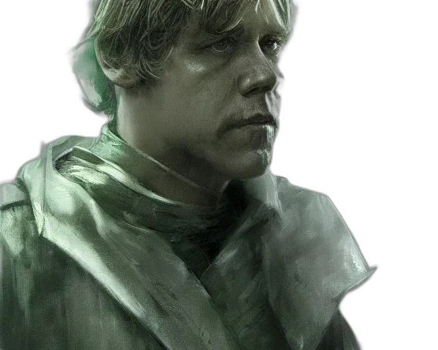 face, staff, mask, fantasy art transparent PNG cut-out